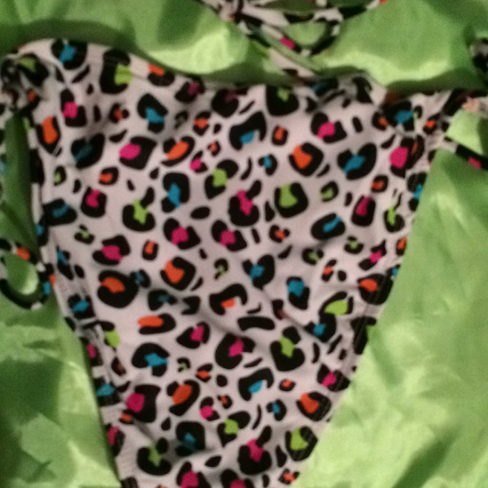 2pc colorful cheetah bikini set - Picture 6 of 7